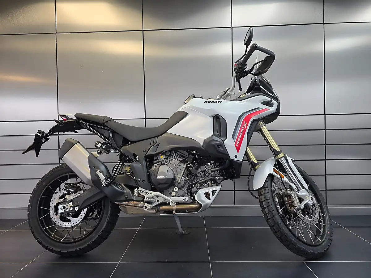 Used 2026 Ducati Desertx Matt Star White Silk - Front View