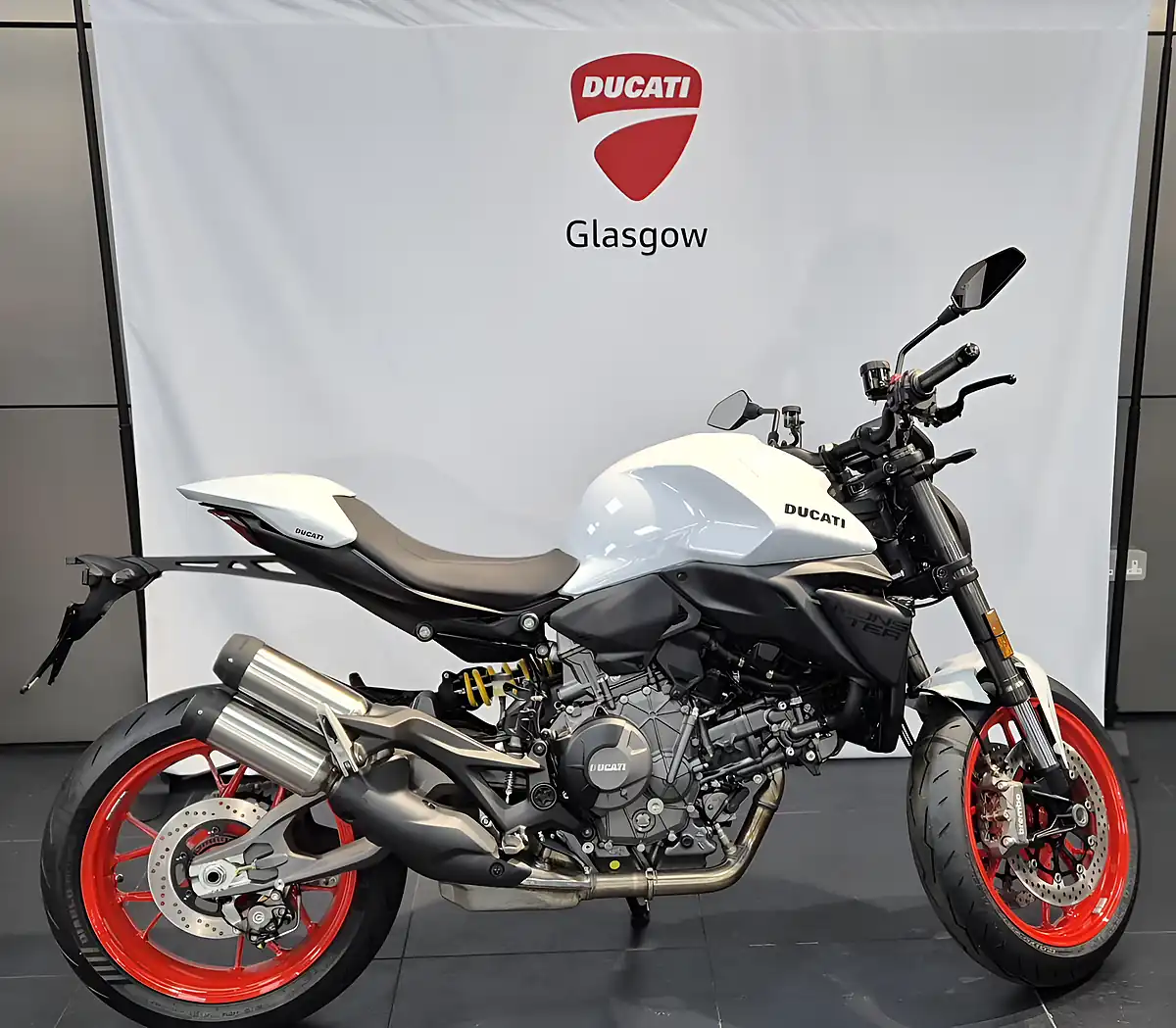 Used 2026 Ducati Monster V2+ Iceberg White - Front View