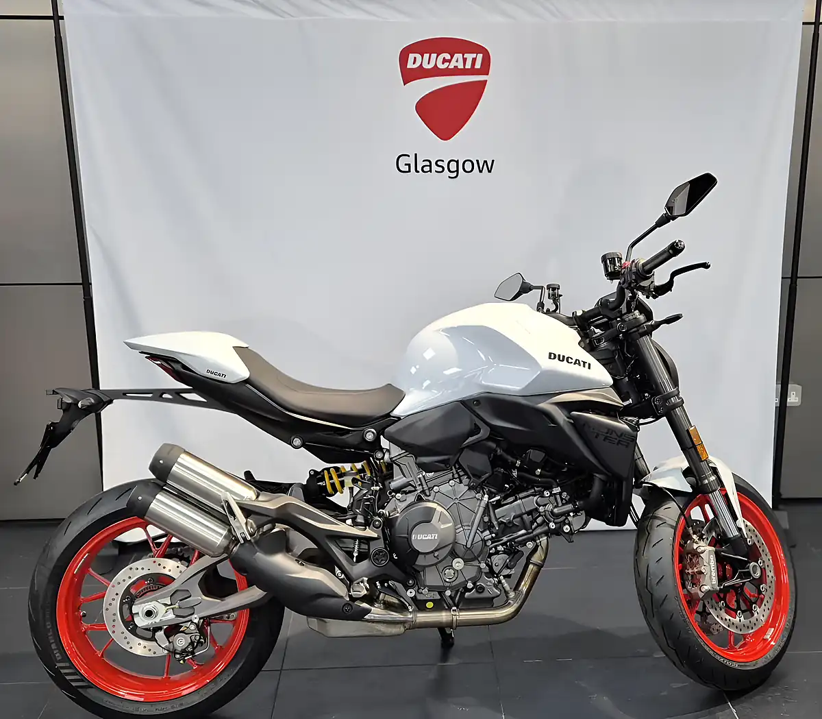 Used 2026 Ducati Monster V2+ Iceberg White - Front View