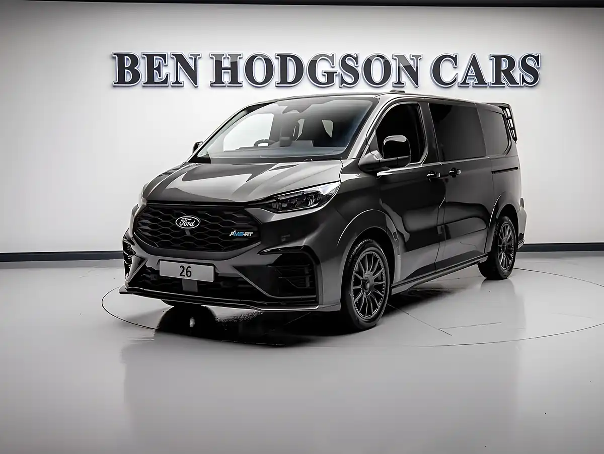 Used 2026 Ford Transit Custom Ms-Rt Crew Van Double Cab Grey - Front View