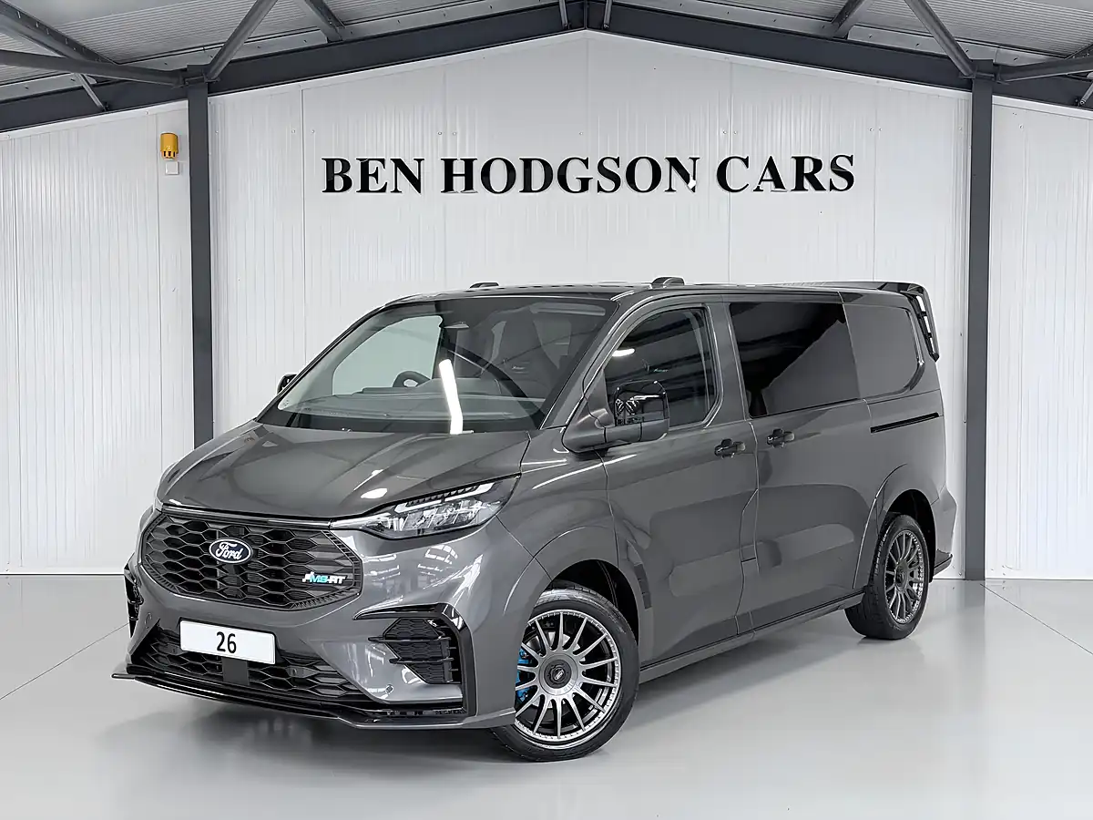 Used 2026 Ford Transit Custom Ms-Rt Crew Van Double Cab Magnetic Grey Metallic - Front View