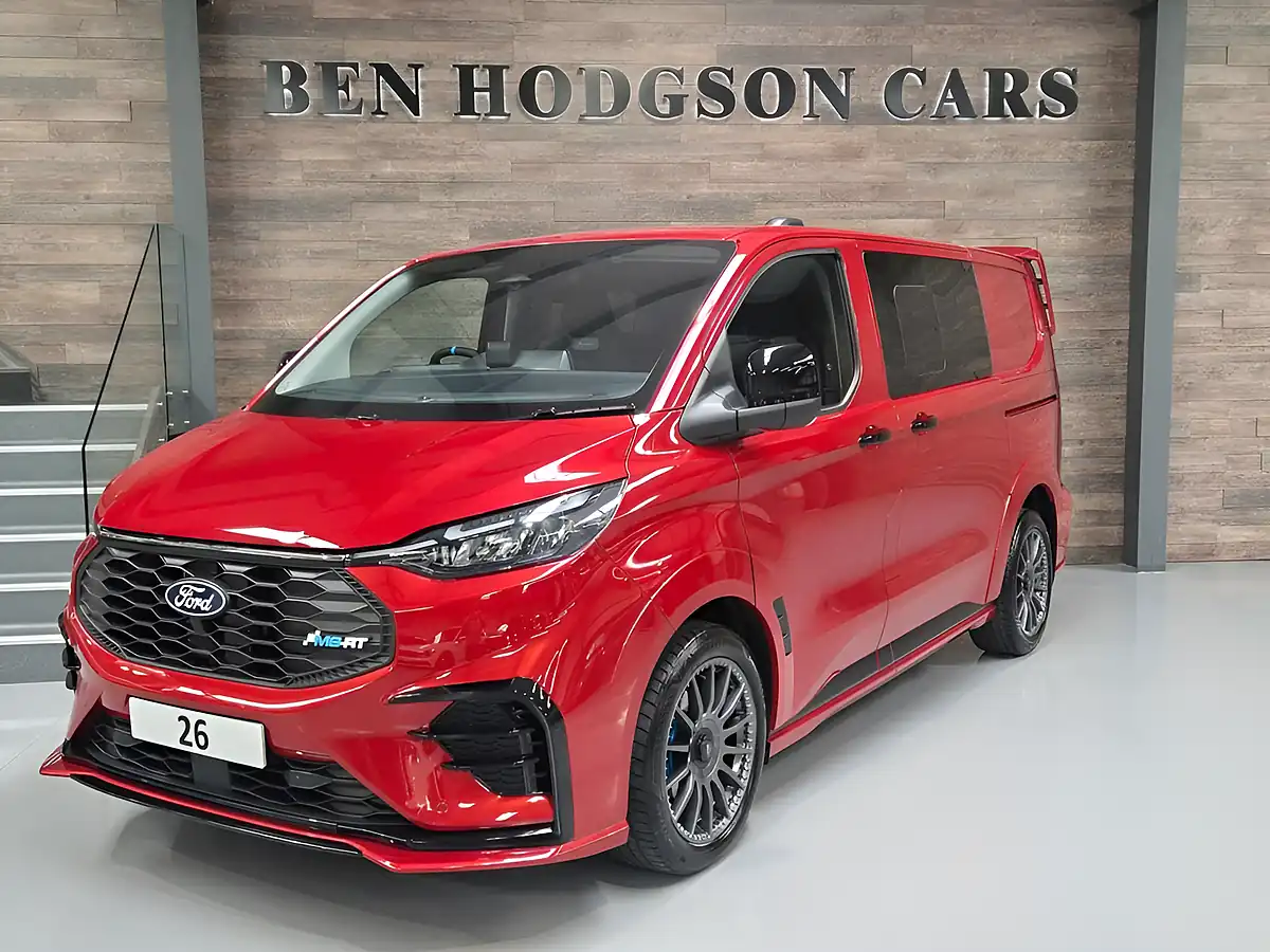 Used 2026 Ford Transit Custom Ms-Rt Ms-Rt Crew Van Double Cab Red - Front View