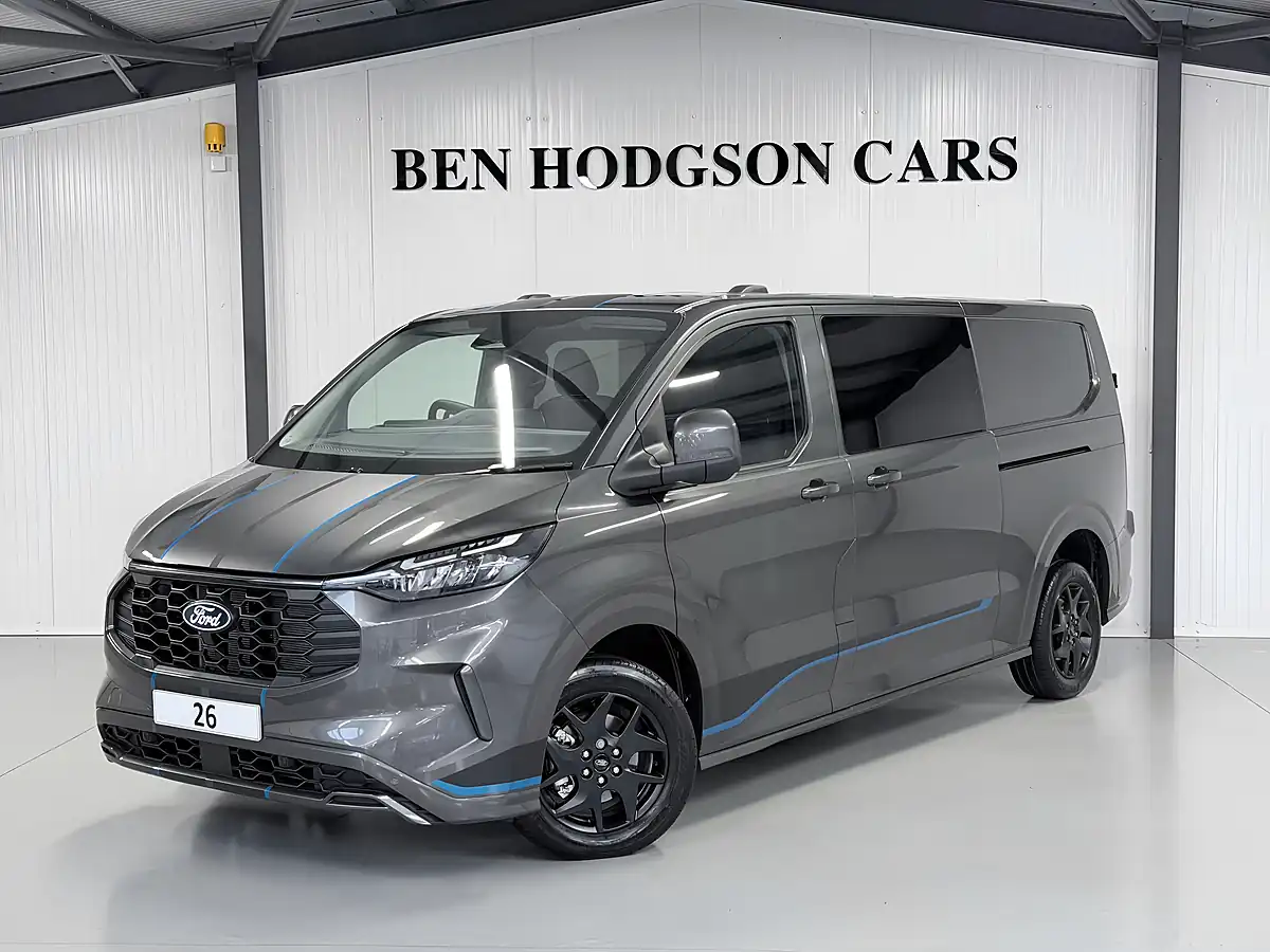 Used 2026 Ford Transit Custom Sport Crew Van Magnetic Grey Metallic - Front View