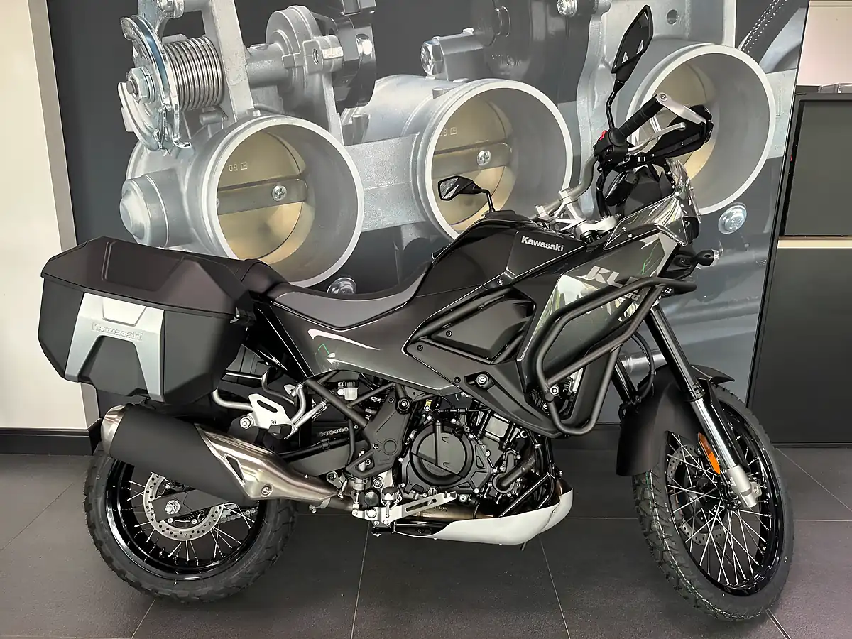 Used 2026 Kawasaki Kle 500 Adventure Tourer Black - Front View