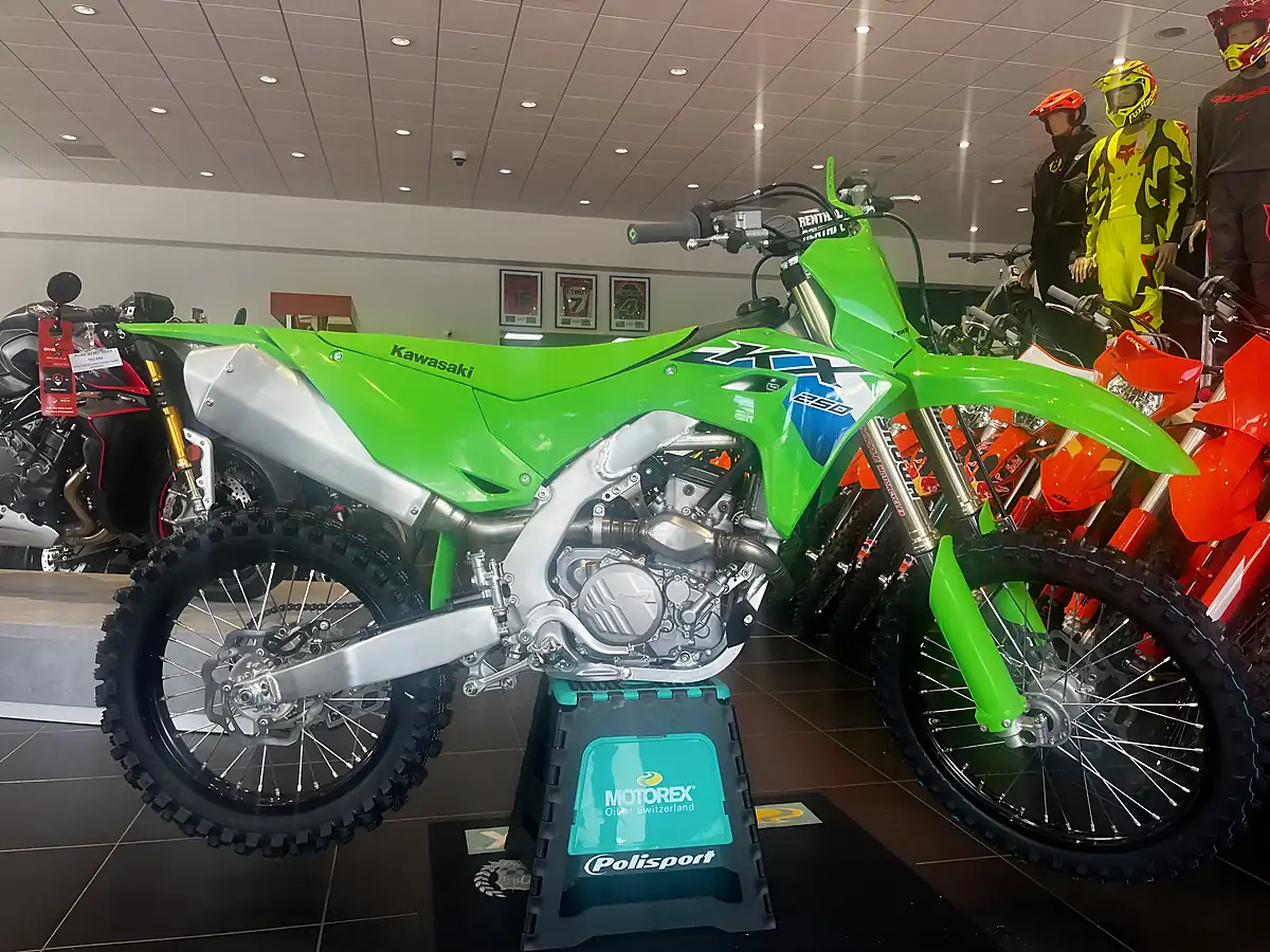 Used 2026 Kawasaki KX250 Green - Interior and Exterior details 3
