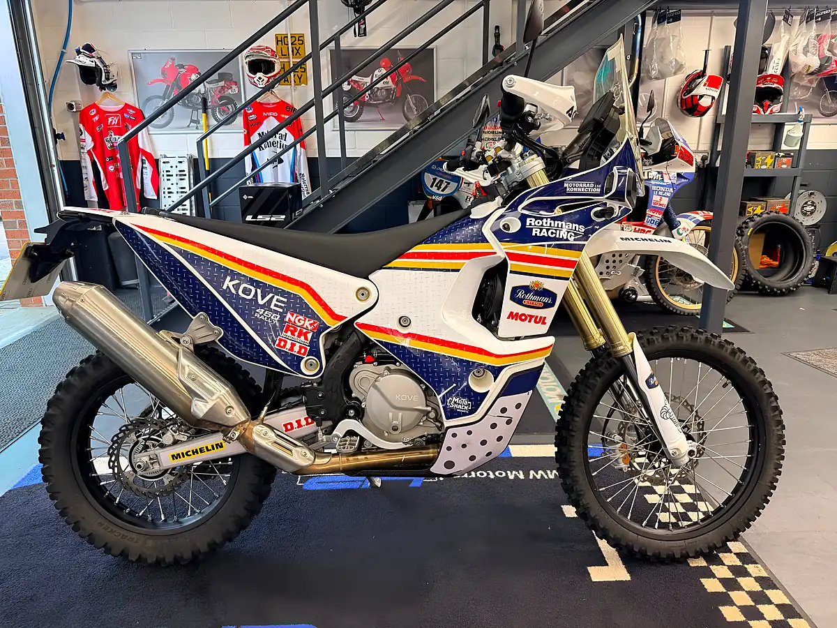 Used 2026 Kove 450 Rally Rothmans Livery - Front View