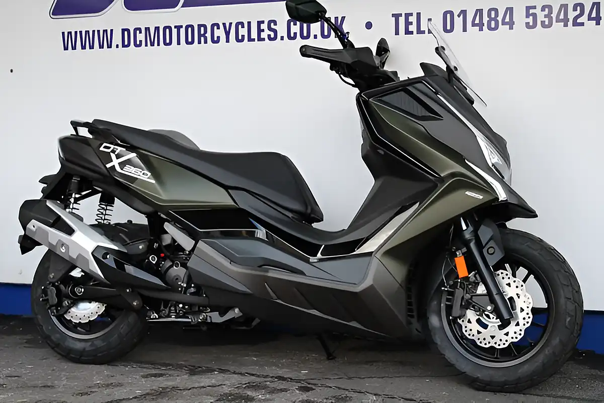 Used 2026 Kymco DTX360 Adventure Green/Grey - Interior and Exterior details 5