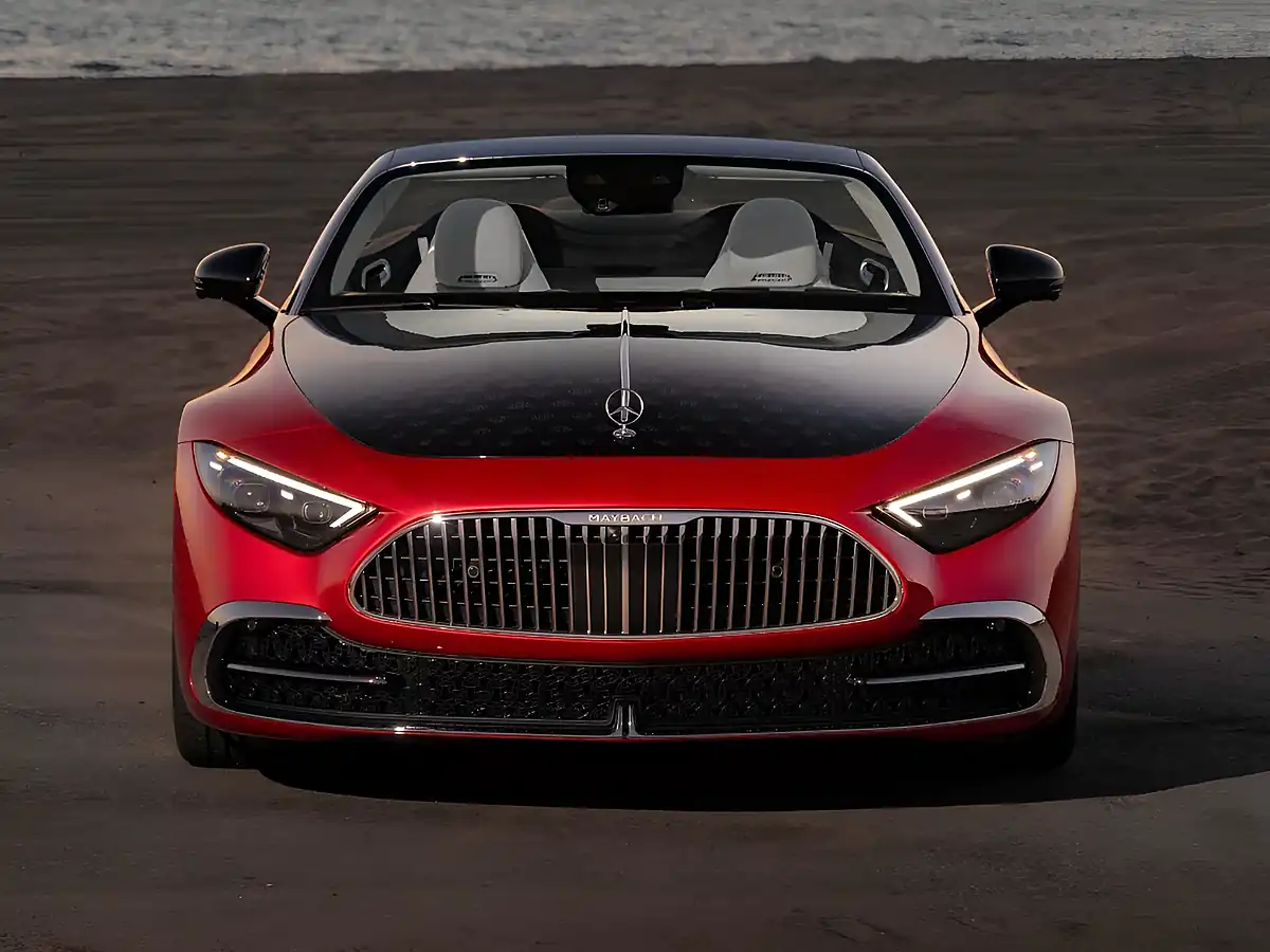 Used 2026 Mercedes-Benz Maybach Sl Monogram Series Manufaktur Garnet Red Metallic - Front View