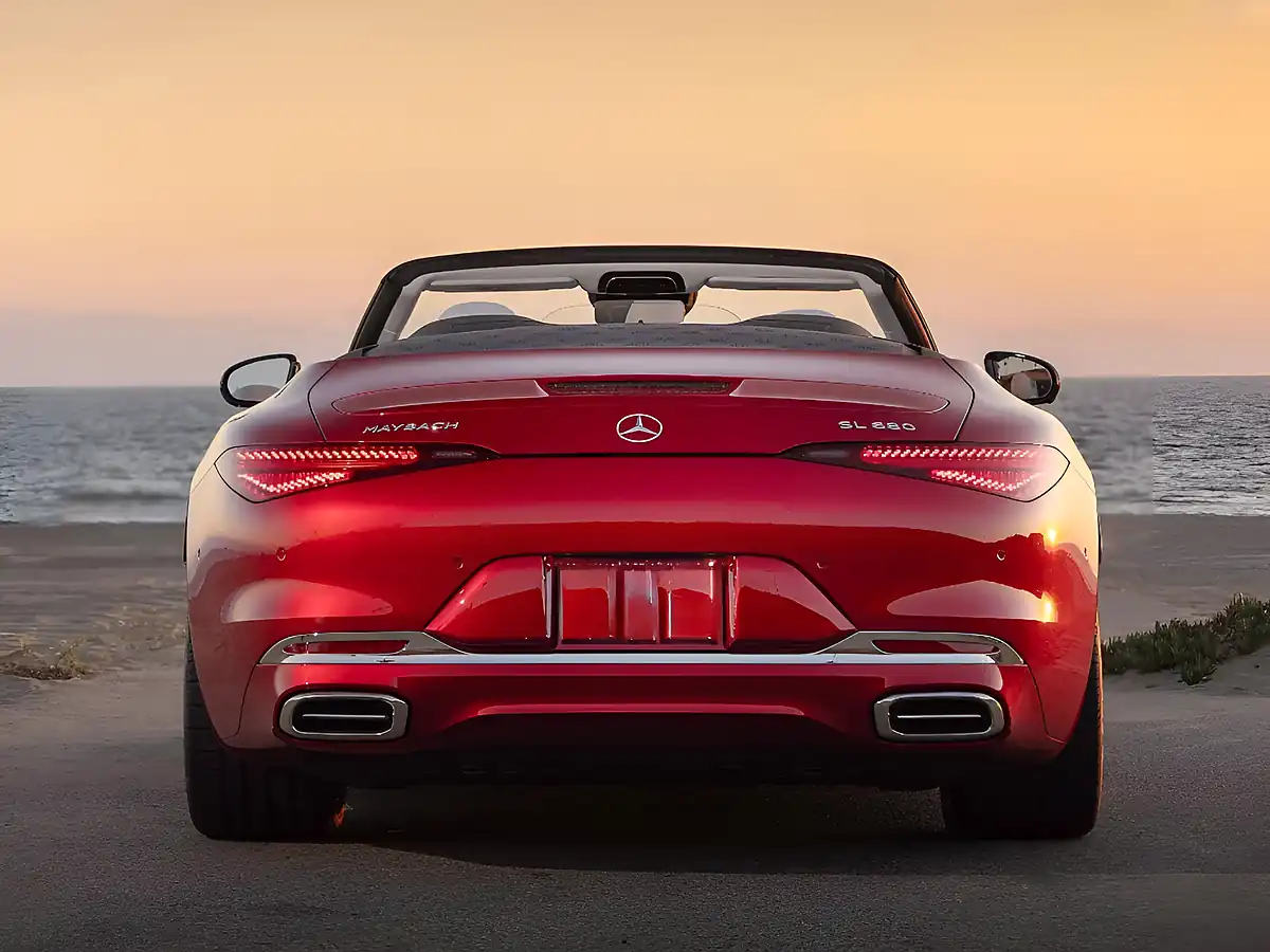 Used 2026 Mercedes-Benz Maybach Sl Monogram Series Manufaktur Garnet Red Metallic - Interior and Exterior details 3