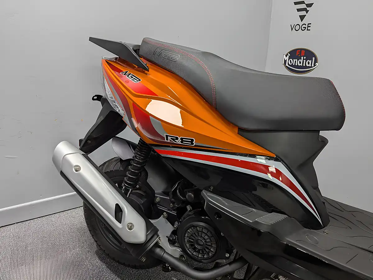 Used 2026 Mgb R8 125 Ex Display Orange/Black - Interior and Exterior details 8