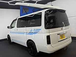 Used 2026 Nissan Elgrand Campervan Side Conversion Pop Top Roof White - Interior and Exterior details 2