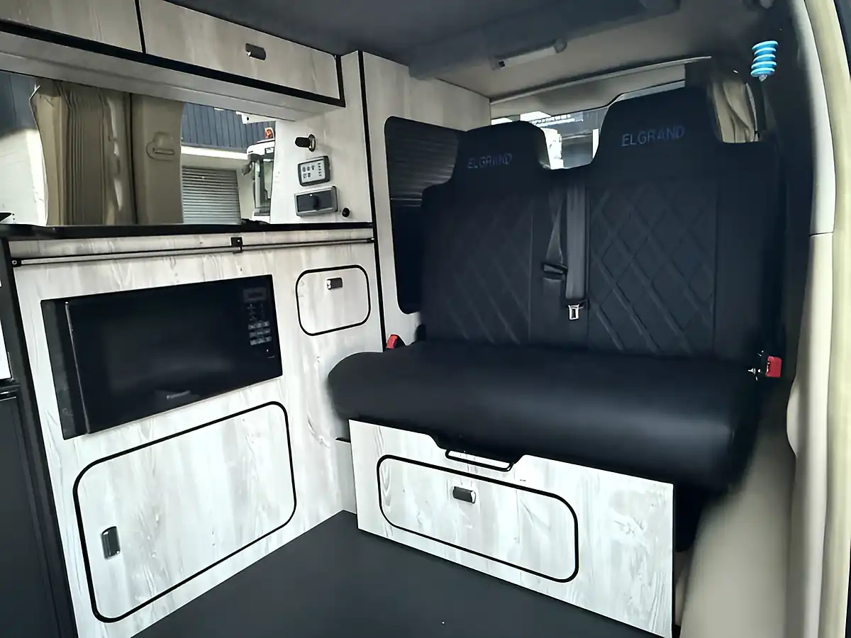 Used 2026 Nissan Elgrand Campervan Side Conversion Pop Top Roof White - Interior and Exterior details 3