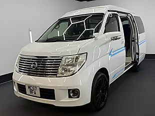 Used 2026 Nissan Elgrand Campervan Side Conversion Pop Top Roof White - Interior and Exterior details 5