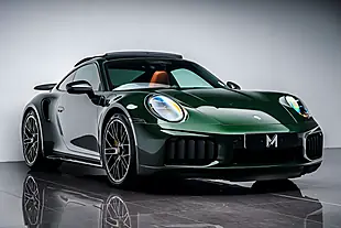 Used 2026 Porsche 911 Turbo S Coupe Oak Green Neo - Interior and Exterior details 11