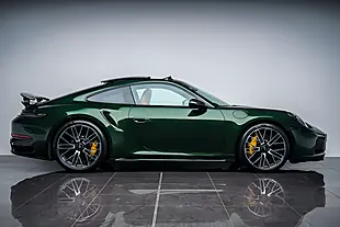 Used 2026 Porsche 911 Turbo S Coupe Oak Green Neo - Interior and Exterior details 12