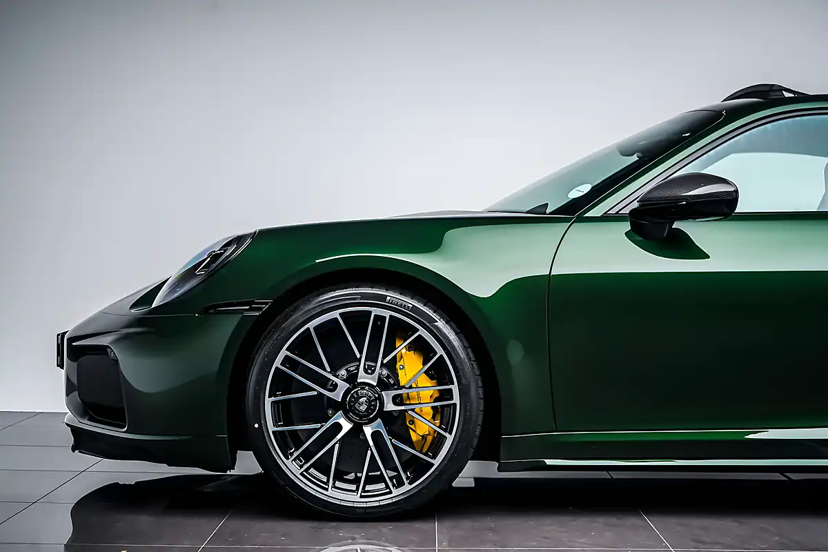 Used 2026 Porsche 911 Turbo S Coupe Oak Green Neo - Interior and Exterior details 13