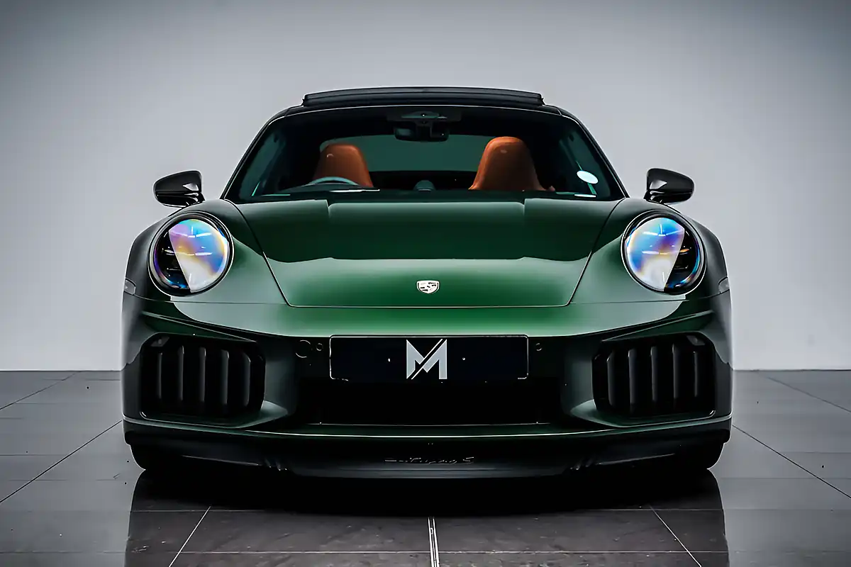 Used 2026 Porsche 911 Turbo S Coupe Oak Green Neo - Interior and Exterior details 2
