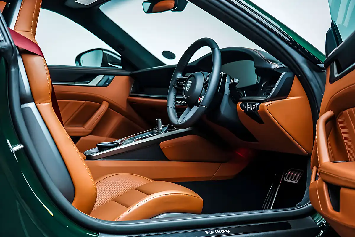 Used 2026 Porsche 911 Turbo S Coupe Oak Green Neo - Interior and Exterior details 9
