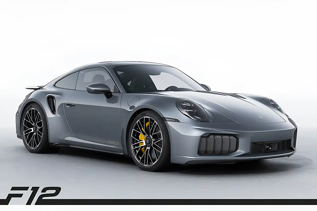 Used 2026 Porsche 911 Turbo S Vanadium Grey - Front View