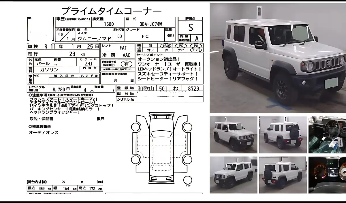 Used 2026 Suzuki Jimny SZ5 White - Interior and Exterior details 4