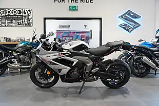 Used 2026 Triumph Daytona 660 Aluminium Silver/ Black - Interior and Exterior details 2