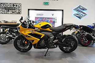 Used 2026 Triumph Daytona 660 Cosmic Yellow - Interior and Exterior details 2