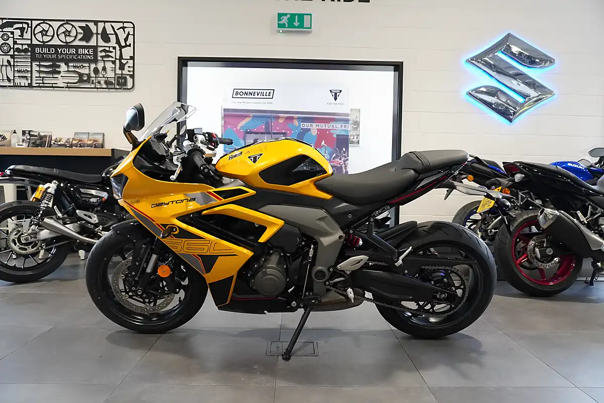 Used 2026 Triumph Daytona 660 Cosmic Yellow - Interior and Exterior details 2