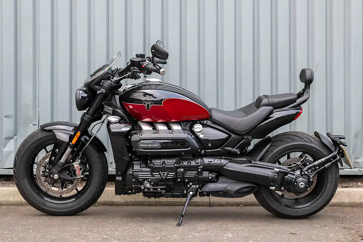 Used 2026 Triumph Rocket 3 Storm GT Sapphire Black / Carnival Red - Interior and Exterior details 5