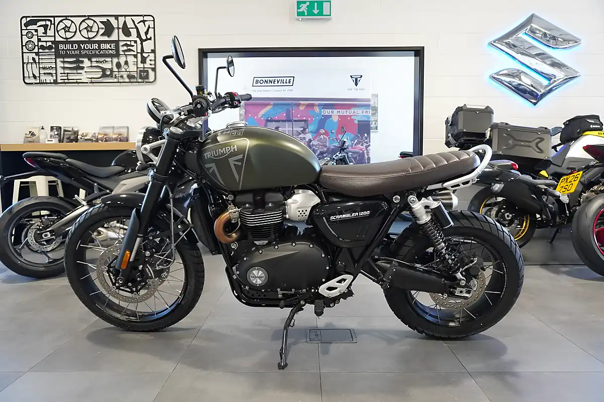 Used 2026 Triumph Scrambler 1200 X Matt Khaki Green - Interior and Exterior details 2