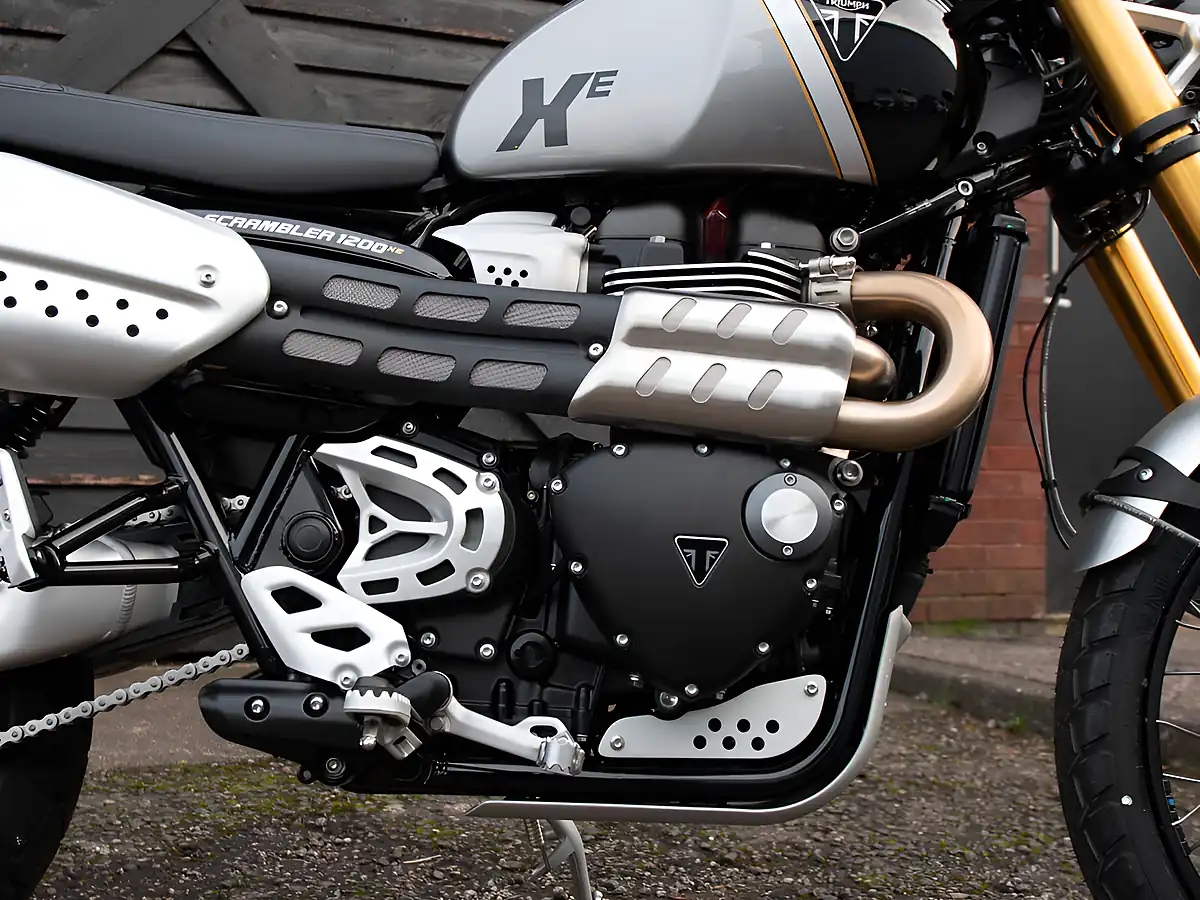 Used 2026 Triumph Scrambler 1200 Xe Silver Ice & Phantom Black - Interior and Exterior details 15