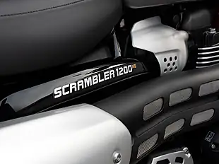 Used 2026 Triumph Scrambler 1200 Xe Silver Ice & Phantom Black - Interior and Exterior details 9