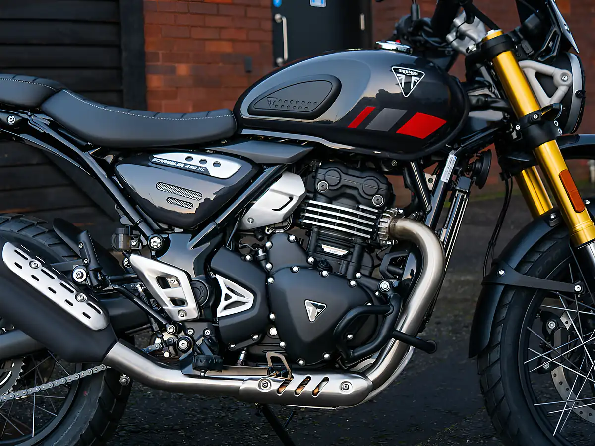 Used 2026 Triumph Scrambler 400 Xc Storm Grey - Interior and Exterior details 9