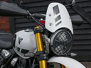 Used 2026 Triumph Scrambler 400 Xc Vanilla White - Interior and Exterior details 6