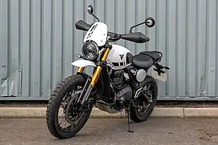 Used 2026 Triumph Scrambler 400 Xc Vanilla White - Interior and Exterior details 4