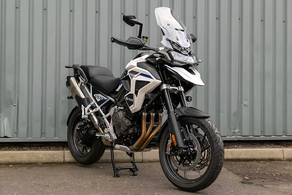 Used 2026 Triumph Tiger 1200 Alpine Edition Satin Crystal White - Interior and Exterior details 2
