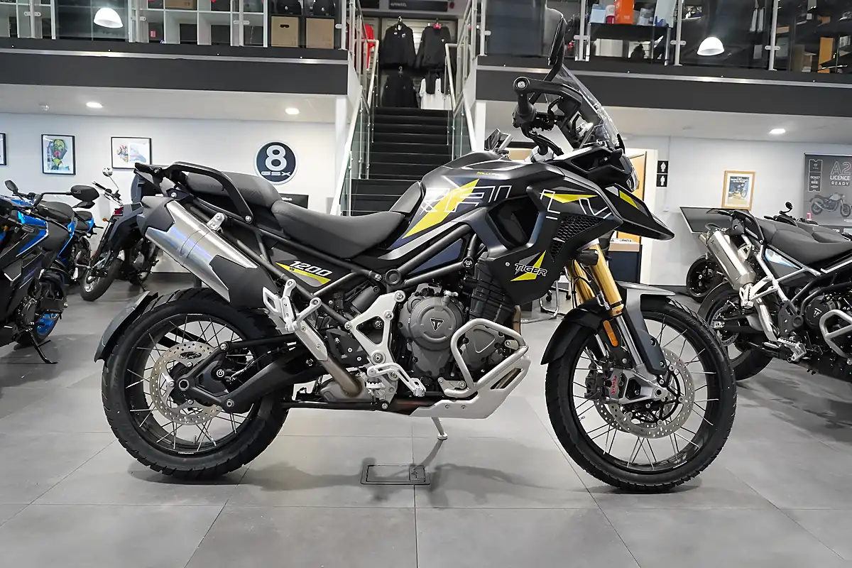 Used 2026 Triumph Tiger 1200 Desert Edition Granite - Front View