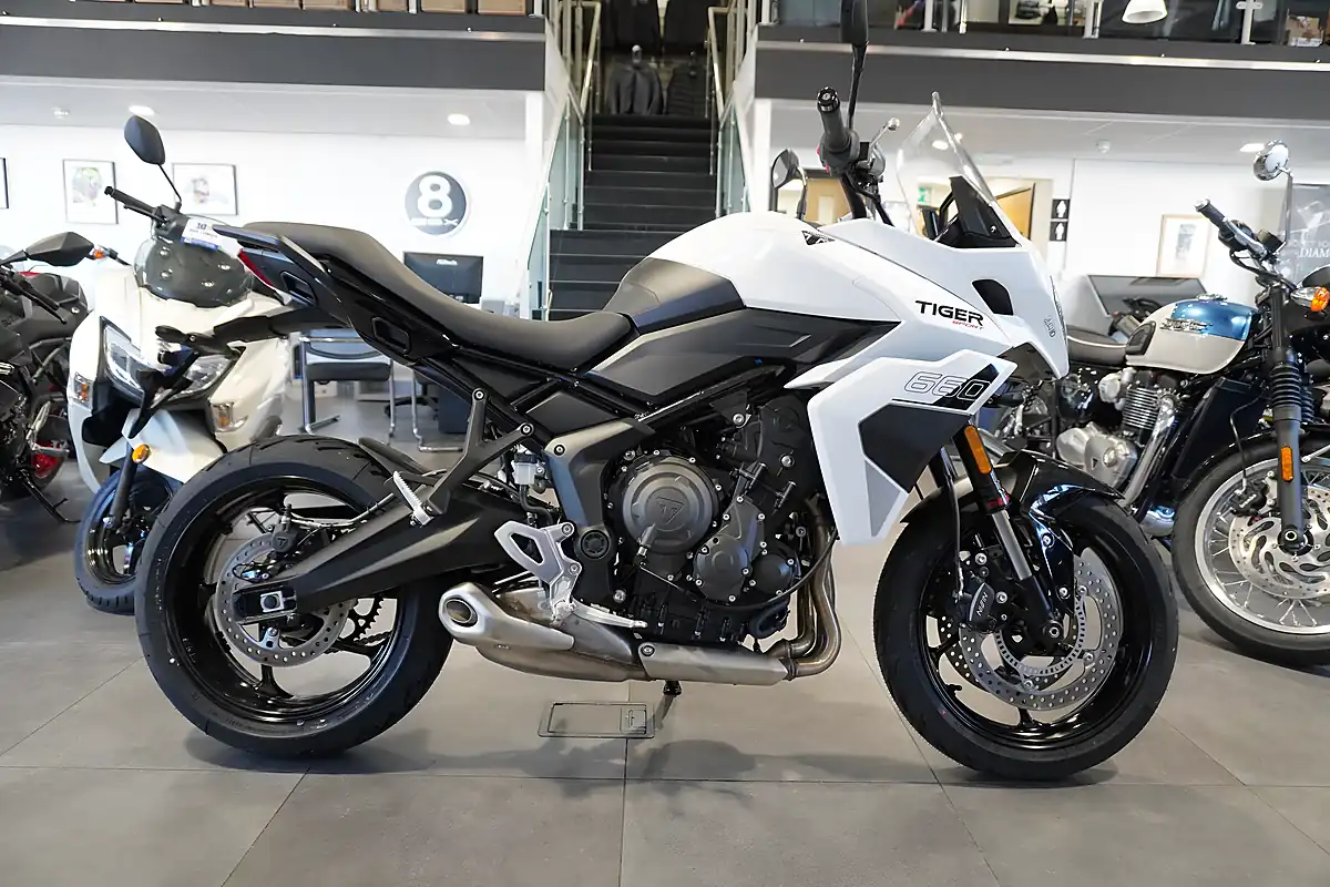 Used 2026 Triumph Tiger Sport 660 Pure White - Front View
