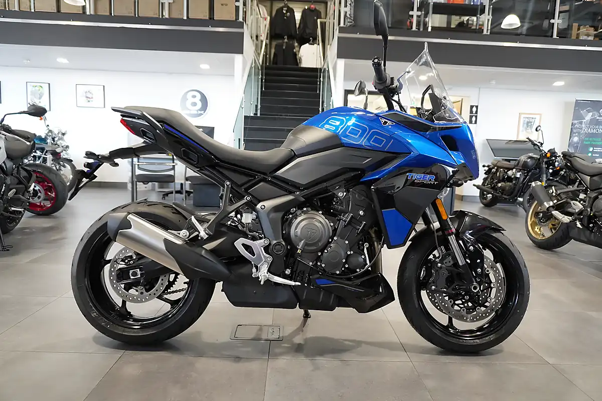 Used 2026 Triumph Tiger Sport Caspian Blue - Front View