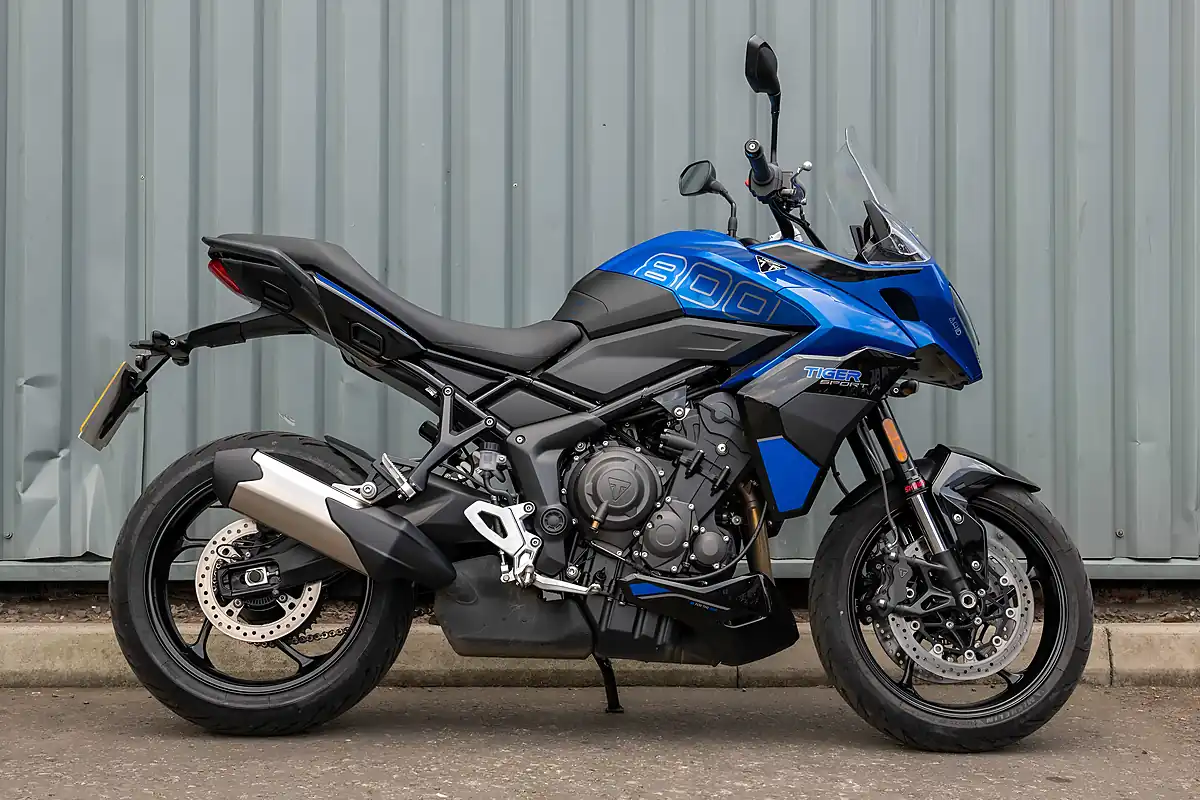 Used 2026 Triumph Tiger Sport Caspian Blue / Sapphire Black - Front View