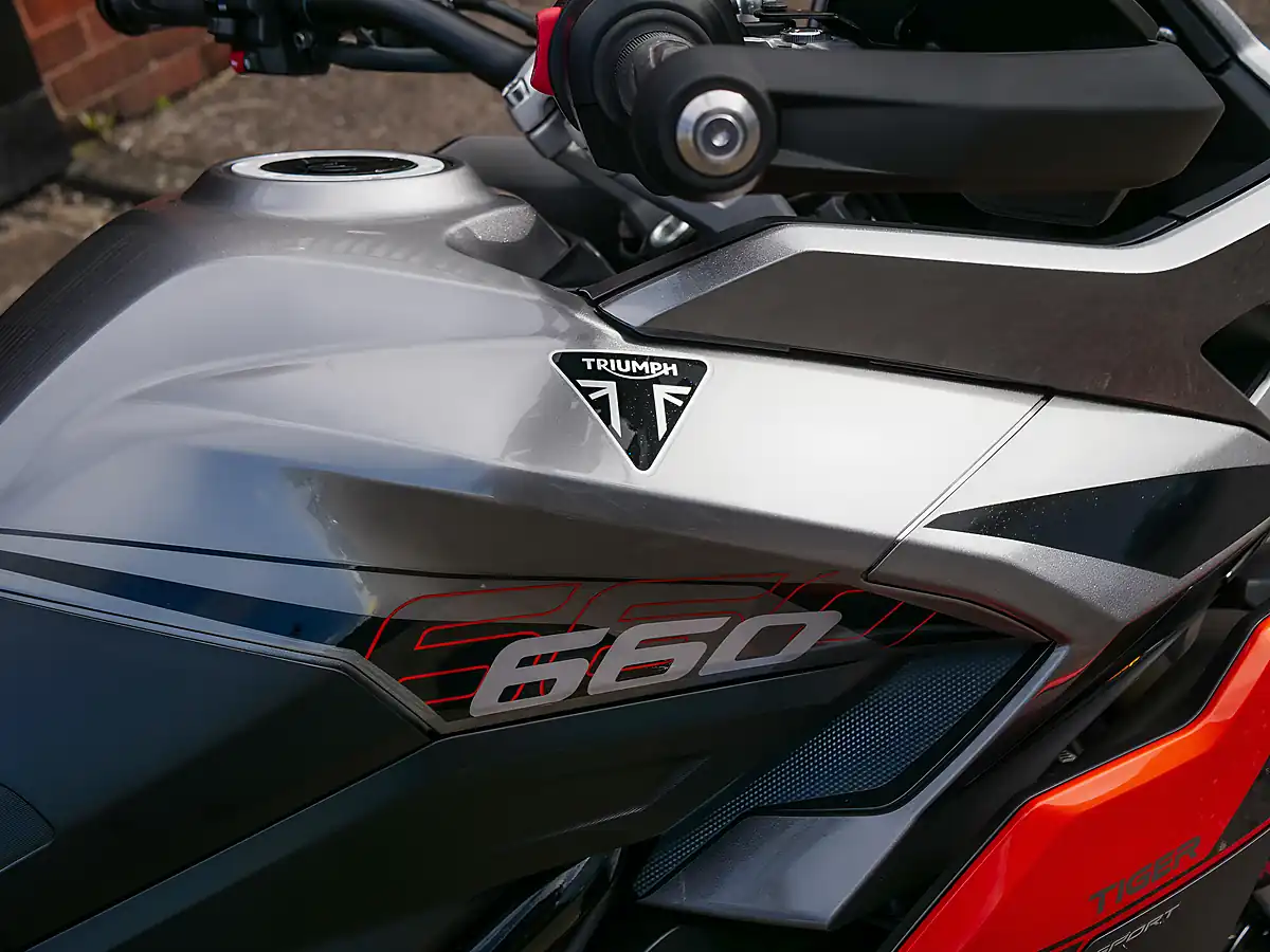 Used 2026 Triumph Tiger Sport Silver Ice / Intense Orange - Interior and Exterior details 10