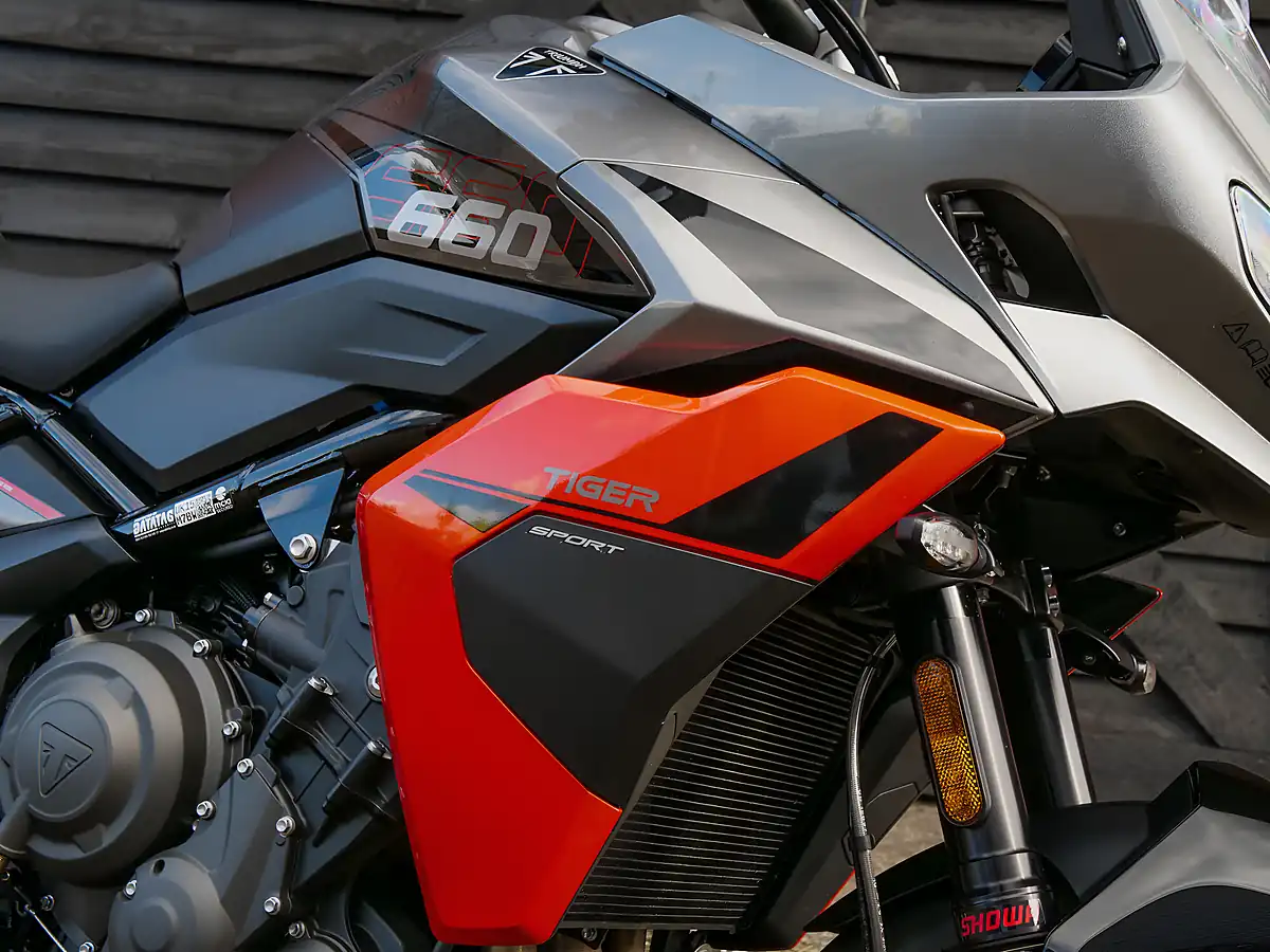 Used 2026 Triumph Tiger Sport Silver Ice / Intense Orange - Interior and Exterior details 5