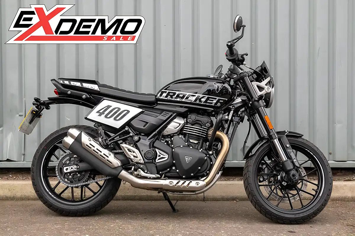 Used 2026 Triumph Tracker 400 Phantom Black - Front View