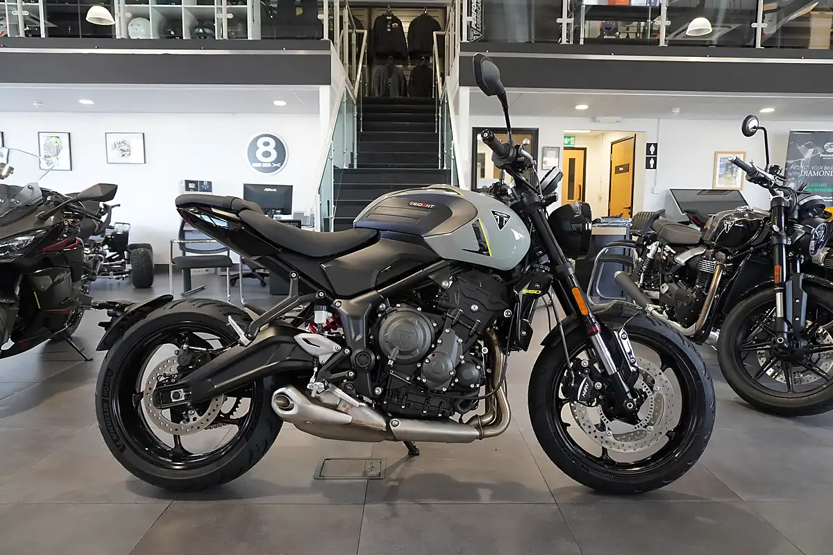 Used 2026 Triumph Trident 660 Stone Grey - Front View