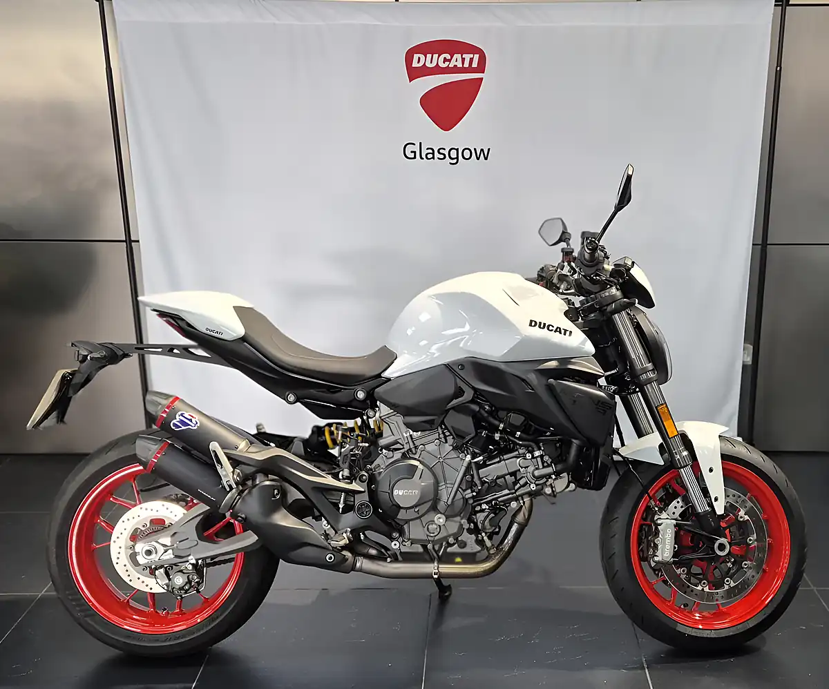 Used 2027 Ducati Monster V2+ Iceberg White - Front View