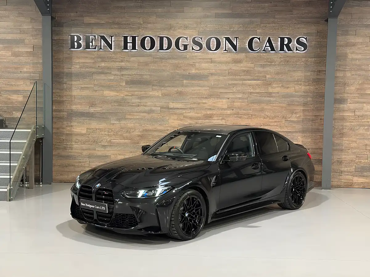 Used BMW M3 Competition Black Sapphire - Front View