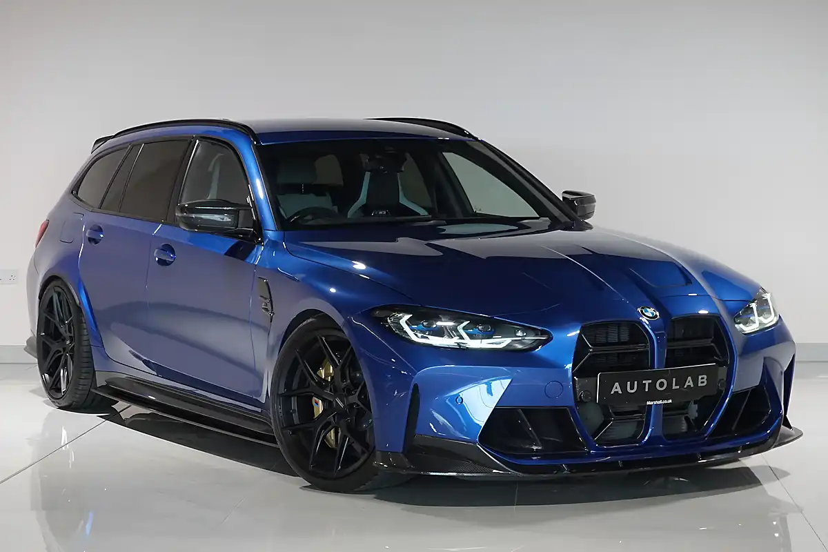 Used BMW M3 Competition Touring Portimao Blue - Front View
