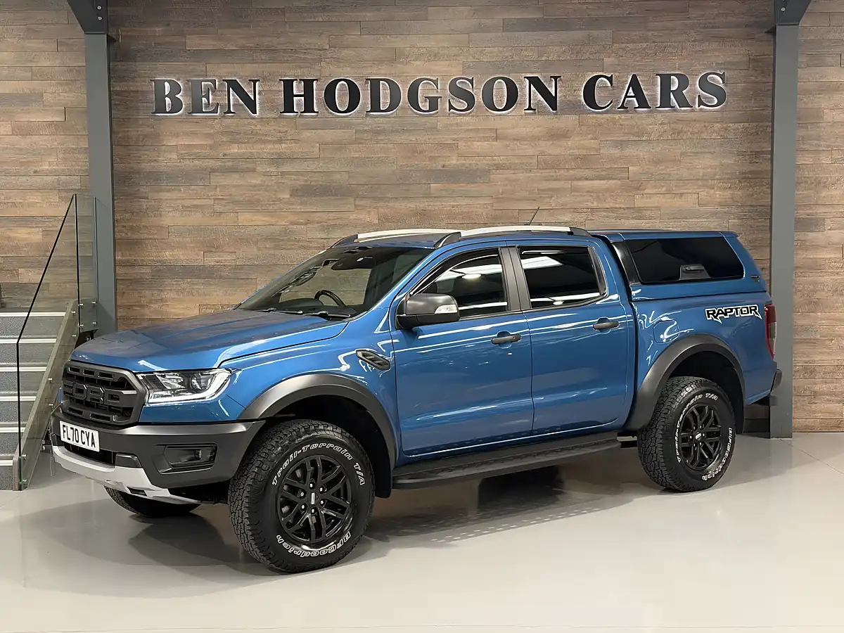 Used Ford Ranger Raptor Blue - Front View
