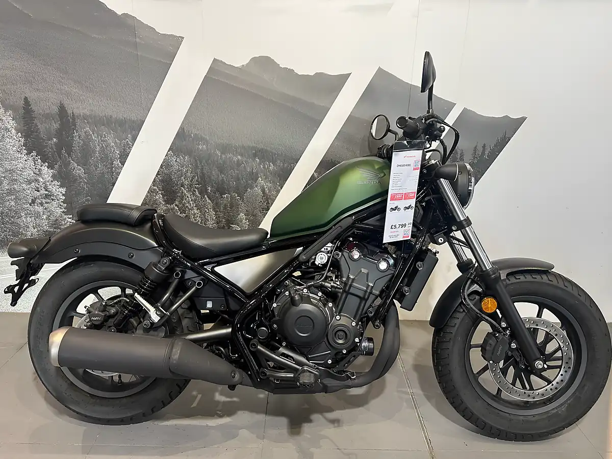 Used Honda CMX500 Rebel Green - Front View