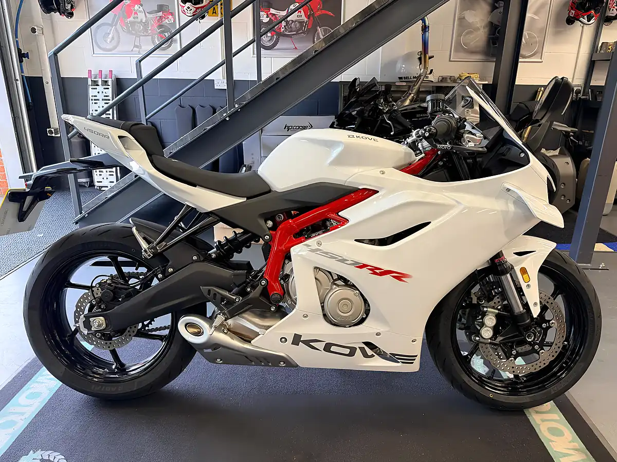 Used Kove 450RR Raven Black Metallic - Front View