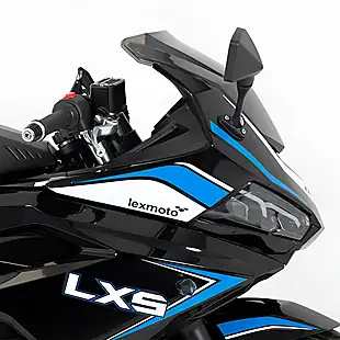 Used Lexmoto Lxs Blue Grey & Fluro / Black & Blue - Interior and Exterior details 2